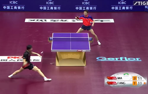 El punto más espectacular de ping pong